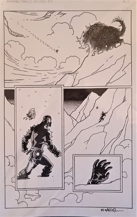 Grendel - Devil's Odyssey Issue 3 Page 9 Pencils + Inks by Matt Wagner